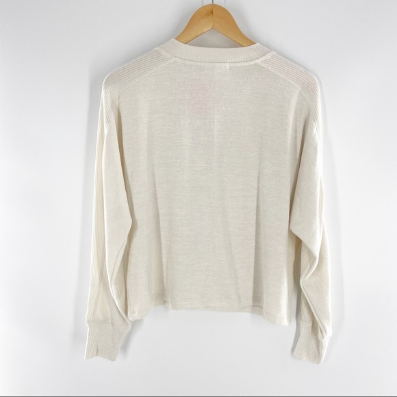 NWT Rag & Bone Lounge Pajama Set Nigthwear Knit Top Shorts Off White Beige XS - Picture 11 of 16